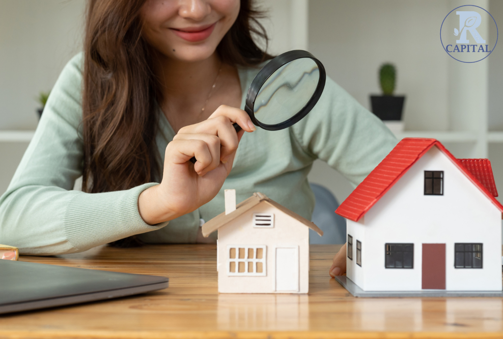Investor analyzing property spreadsheet to evaluate real estate cashflow performance.