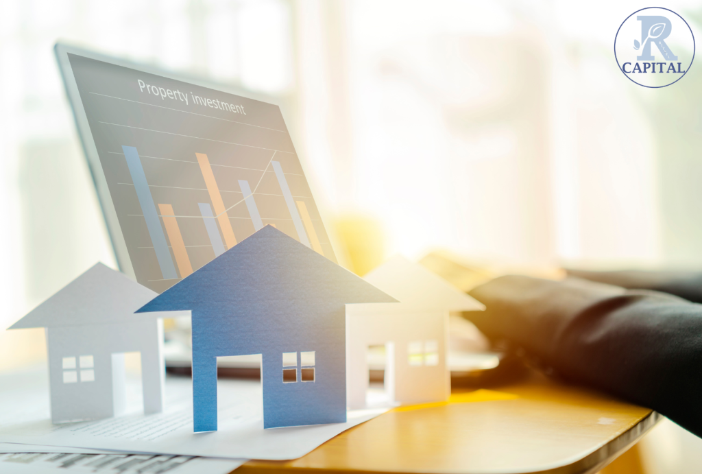 A diverse portfolio of residential and commercial properties representing real estate diversification strategy.